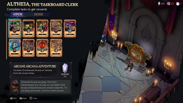 キャラクター進行インターフェース