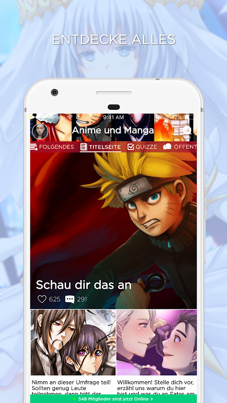 Anime und Manga Amino Deutsch Captura de pantalla 2