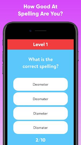 Spelling Test Quiz Скриншот 0