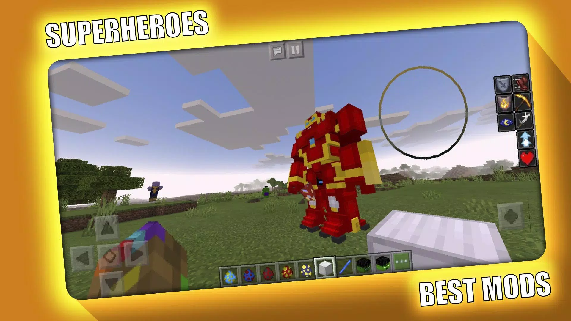 Superheroes Mod for Minecraft Schermafbeelding 0