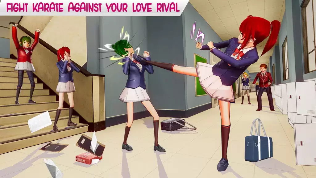 Anime High School Life Tangkapan skrin 0