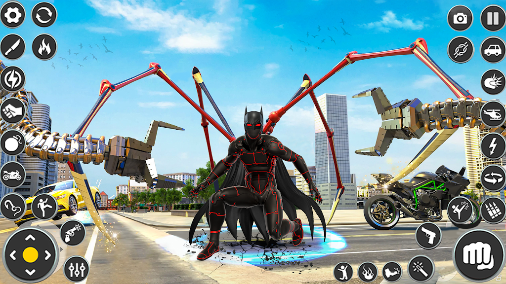 Flying Spider Rope- Hero Games স্ক্রিনশট 2