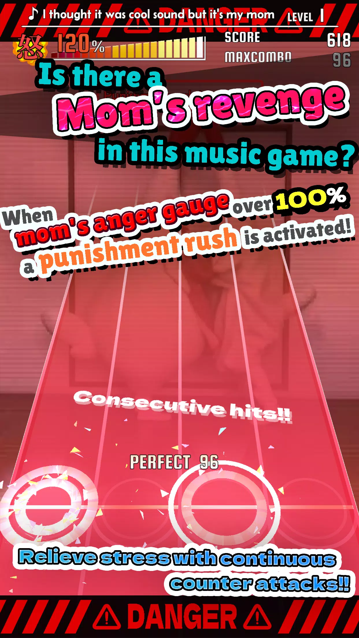 ChickenMom's rhythm game ภาพหน้าจอ 1