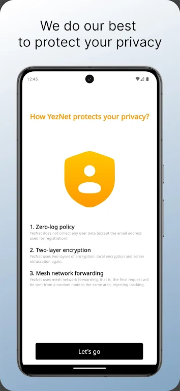 YezNet - Next generation VPN Capture d'écran 2