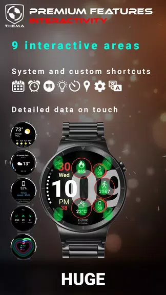 Huge Watch Face ภาพหน้าจอ 2