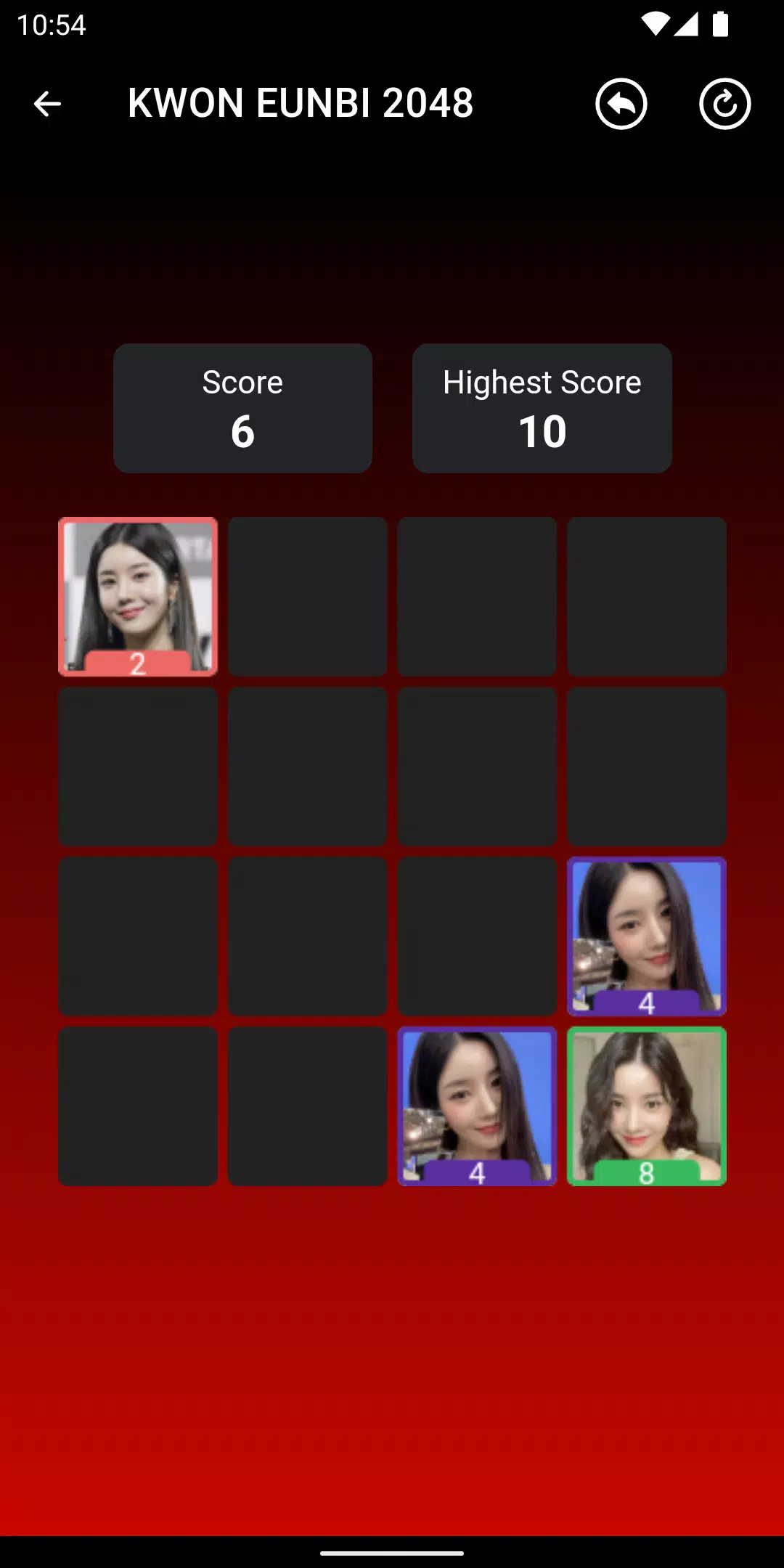 KWON EUNBI 2048 Game Zrzut ekranu 3