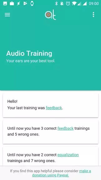 Audio Training EQ and Feedback Ảnh chụp màn hình 0