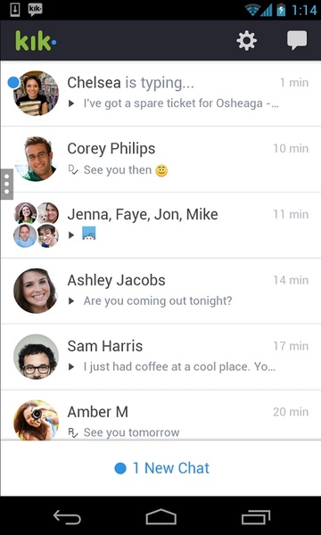 Kik Messenger Screenshot 1