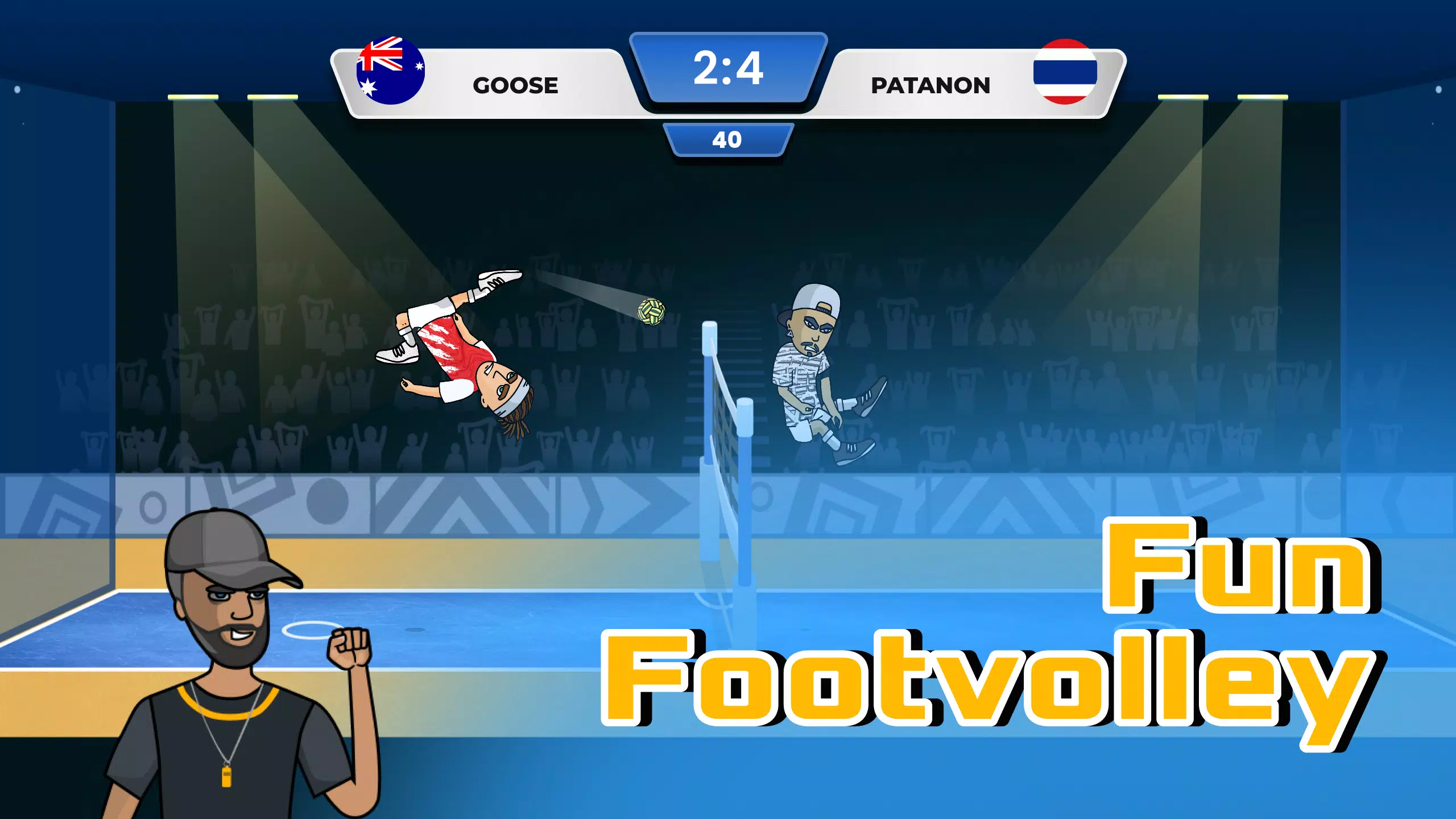 Soccer Spike - Kick Volleyball Zrzut ekranu 0