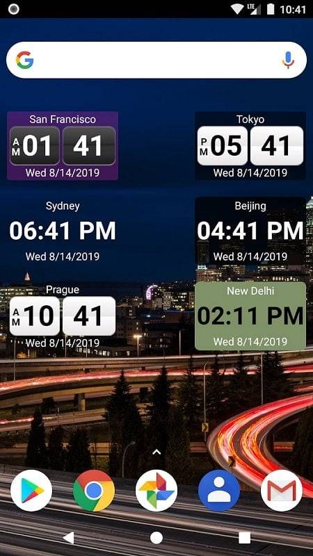 World Clock Widget 2023 Pro Schermafbeelding 1