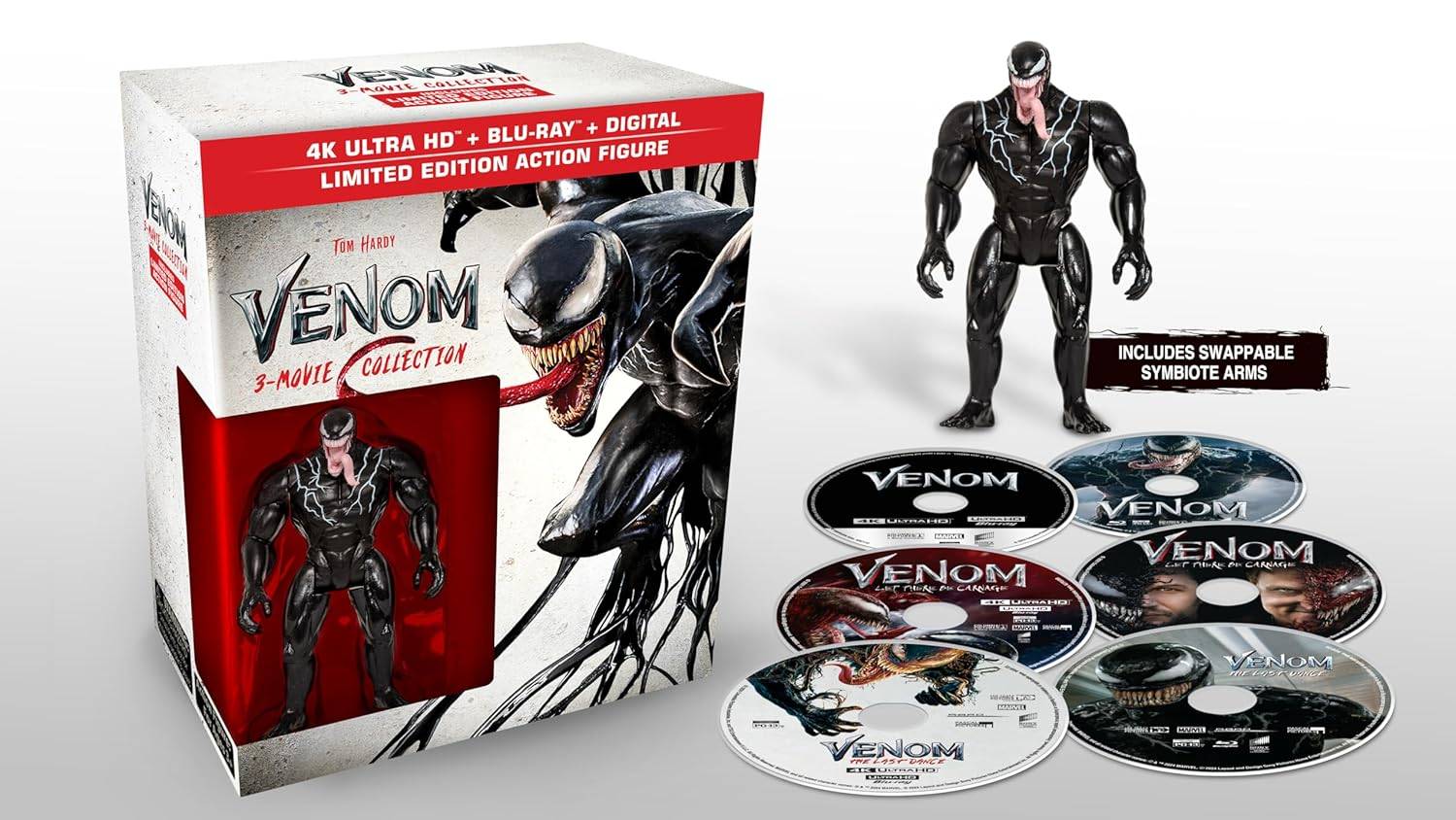 Коллекция Venom 3-Movie-4K UHD 6-дисков цифровой коллекционный экшн фигура