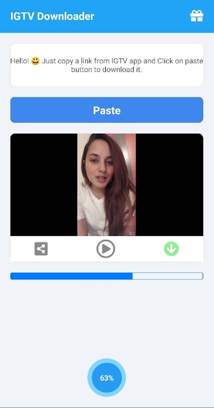 Schermata IGTV Video Downloader 0