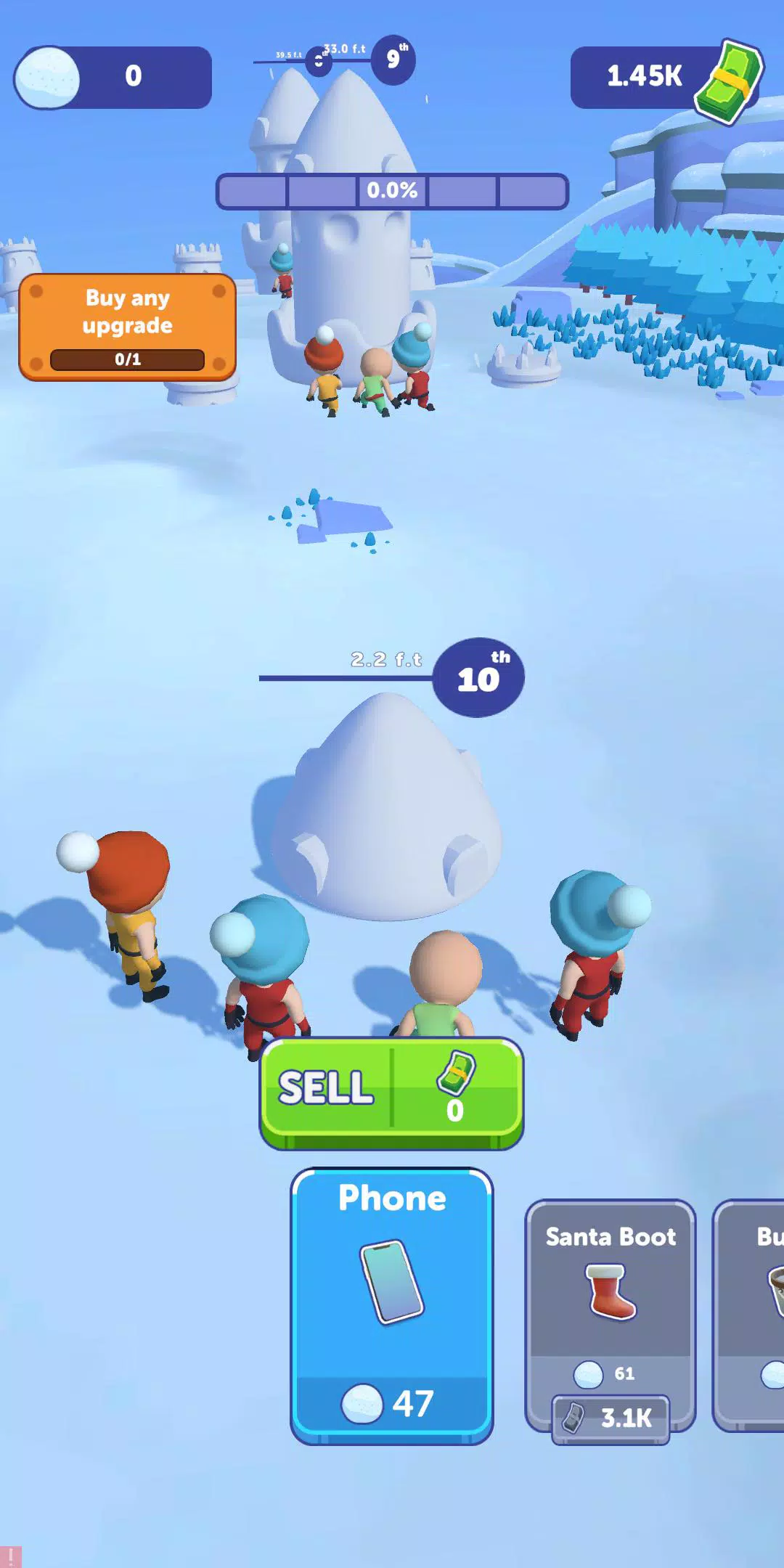 Schermata Snow Castle: Idle Clicker 0