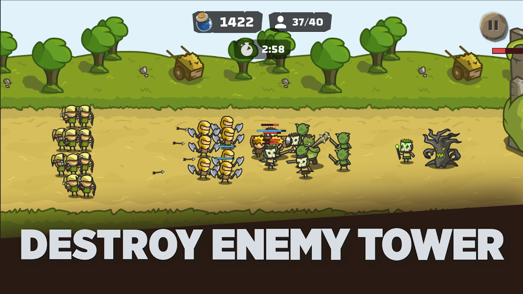 Tower Royale: Stick War Online Schermafbeelding 0