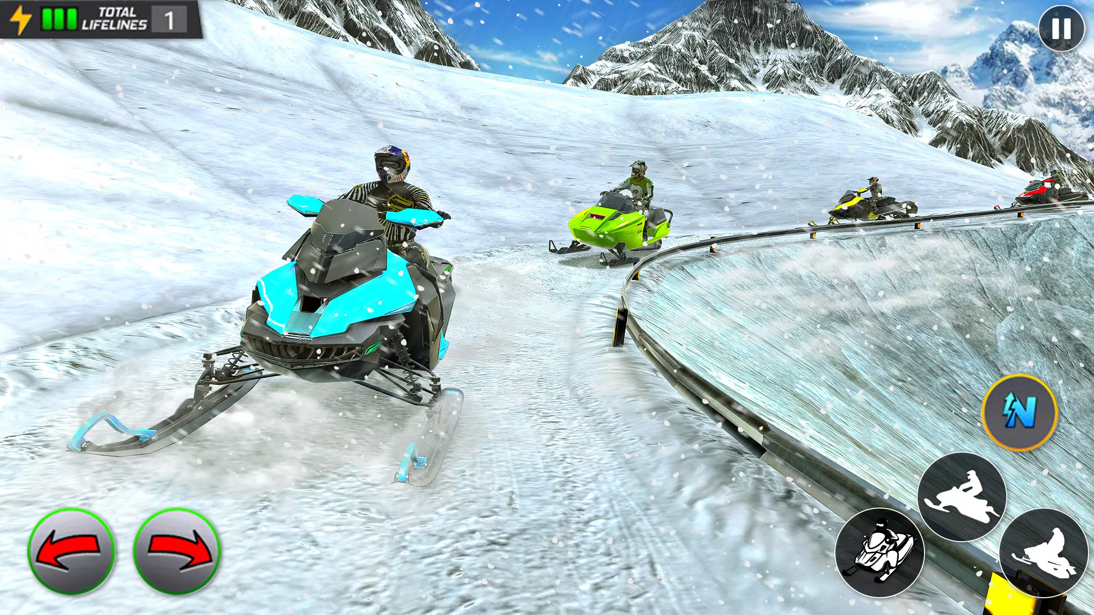 Crazy Skills Snowcross Games ภาพหน้าจอ 2