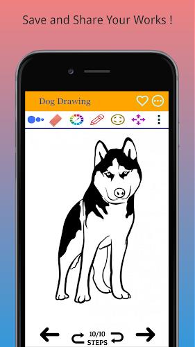 How to Draw Dog Step by Step Tangkapan skrin 2