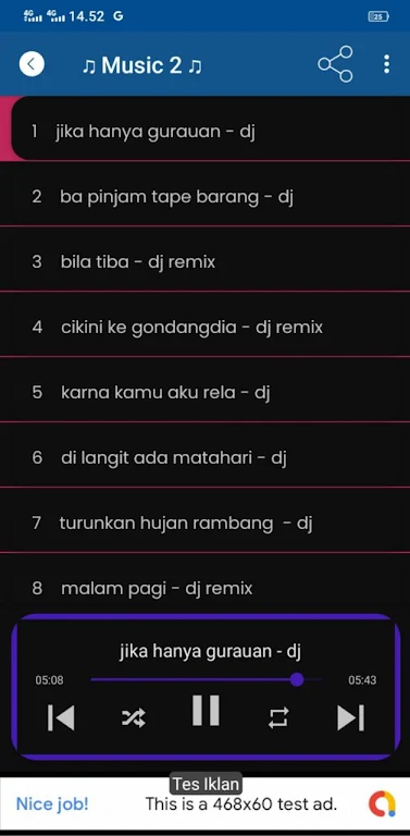 Lagu DJ Lengkap Offline 2024 Zrzut ekranu 2