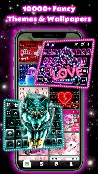 Neon Love Theme ภาพหน้าจอ 2