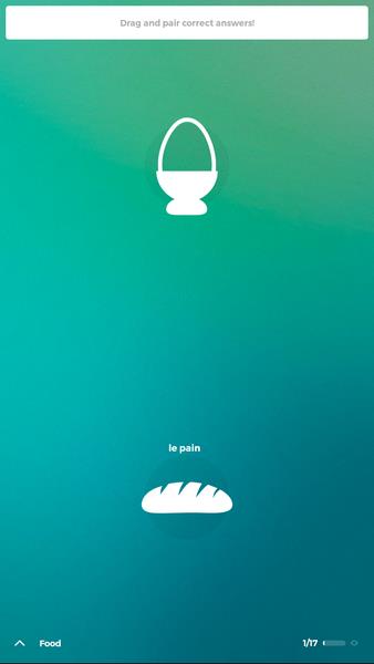 Drops: Learn French language and words for free Captura de pantalla 1