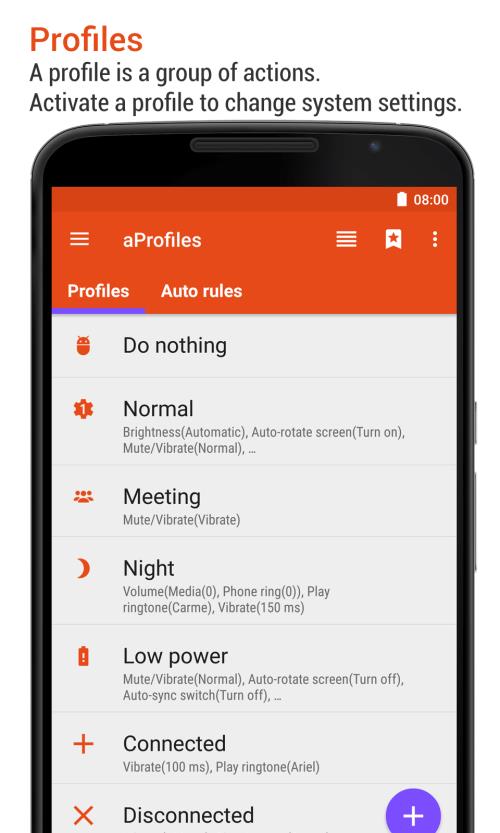 aProfiles - Auto tasks Captura de pantalla 0