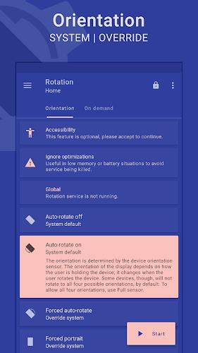 Rotation | Orientation Manager Captura de tela 0