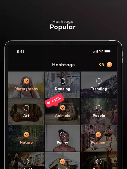 TikPlus for social profiles, likes and fans Screenshot 3