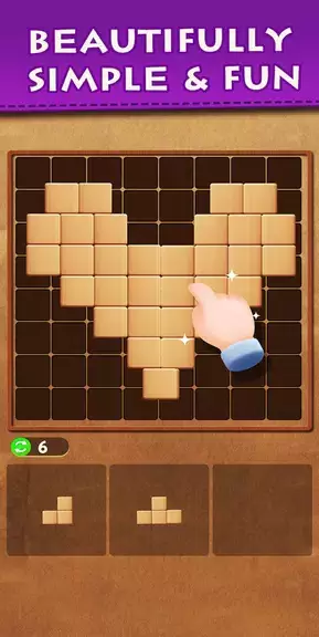 Wood Block Puzzle Classic Game Captura de pantalla 3