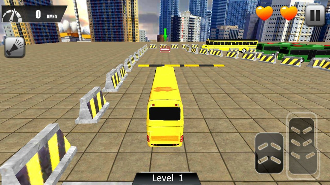 Modern Bus Drive Parking 3D Captura de pantalla 0