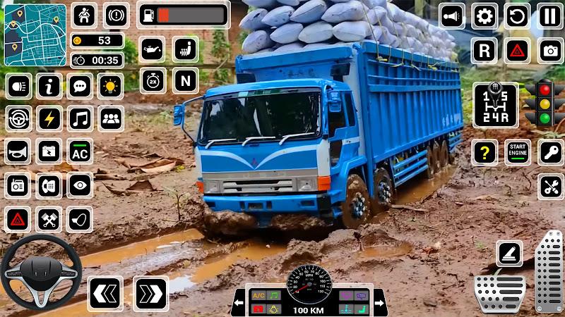 Offroad Mud Truck Driving Game Capture d'écran 0