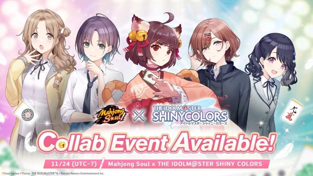 Mahjong Soul Partners with I@ Shiny Colors for Epic Crossover!