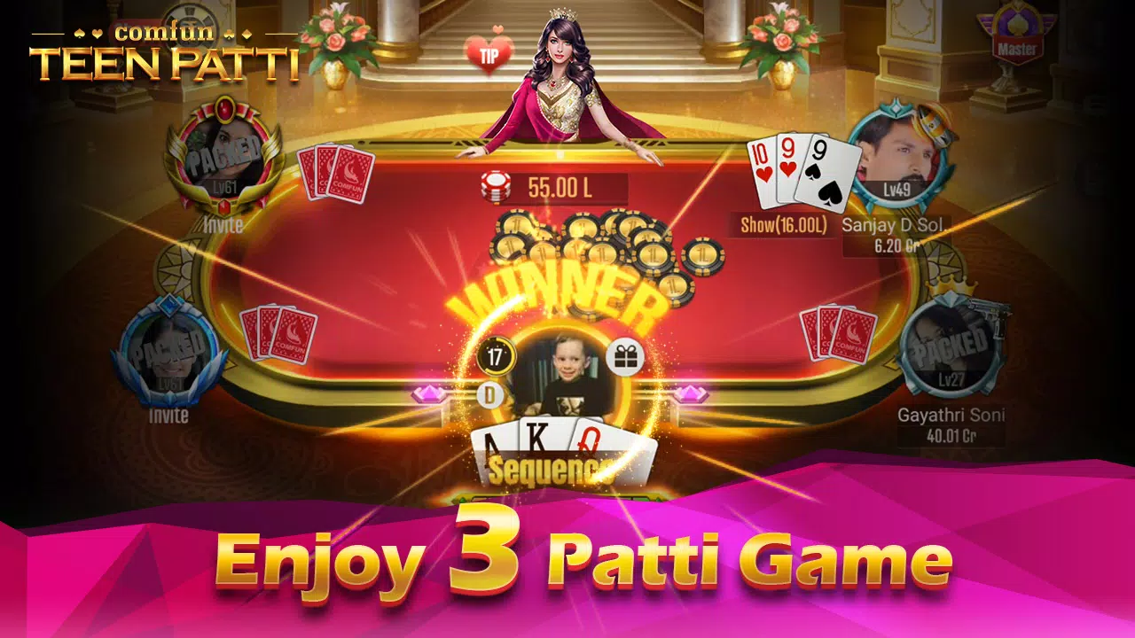 Teen Patti Comfun Card Online Captura de pantalla 3