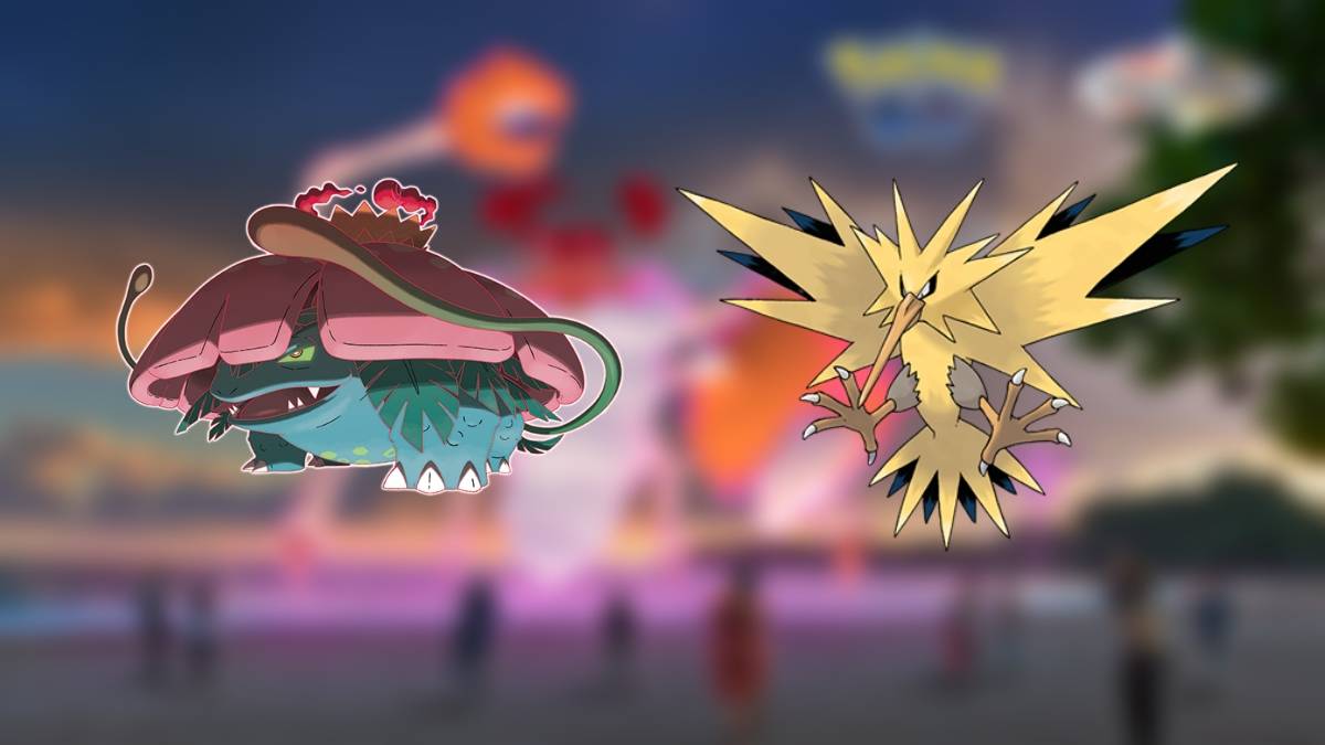 Venusaur & Zapdos, Pokemon Go'daki Gigantamax Kingler için en iyi sayaçlar