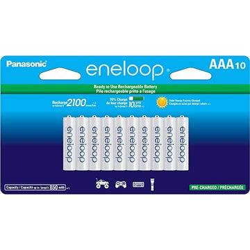 แบตเตอรี่ 10 แพ็ค Panasonic ENELOOP AAA แบบชาร์จไฟได้