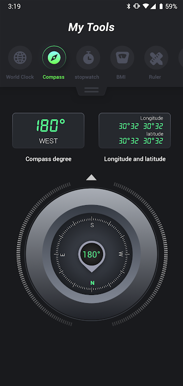 My Tool - Compass, Timer & VPN Capture d'écran 2