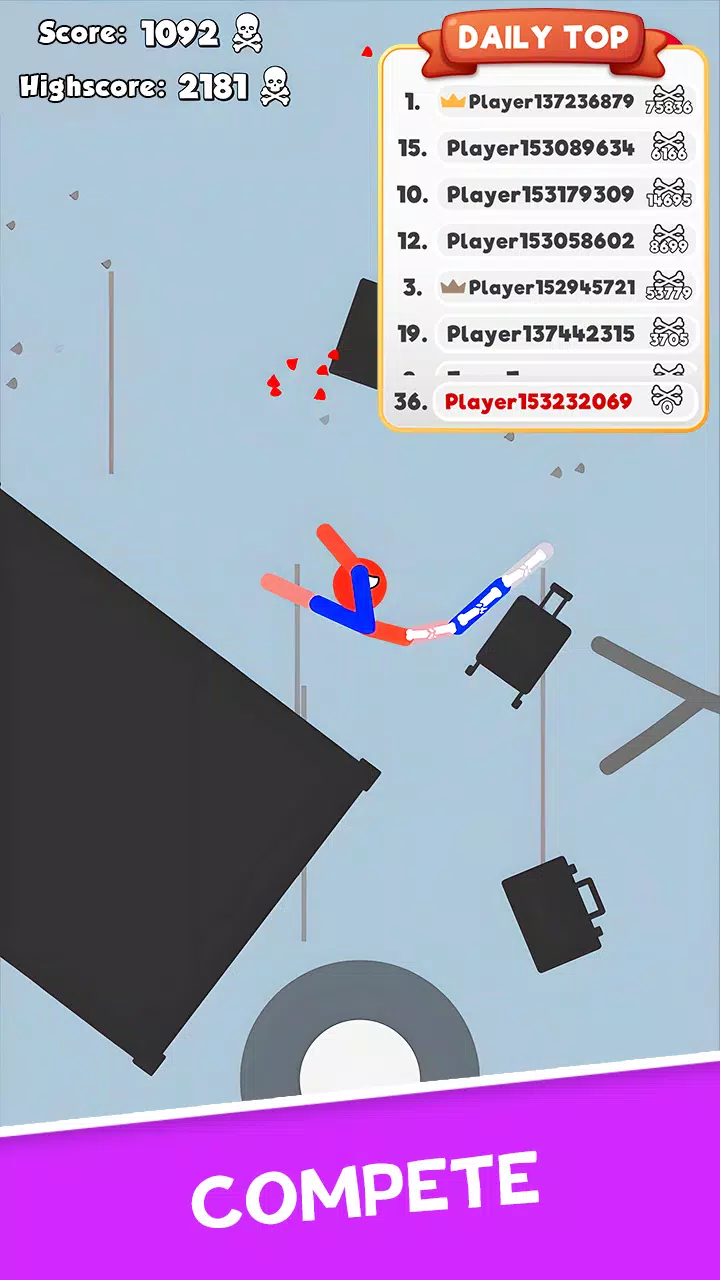 Stickman Broken Bones io Ekran Görüntüsü 1