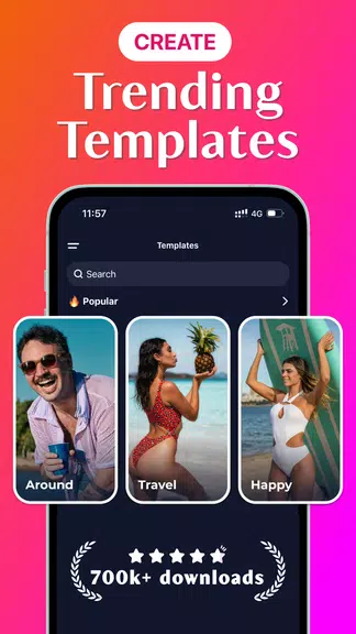 Template Video Maker & Editor Ảnh chụp màn hình 0