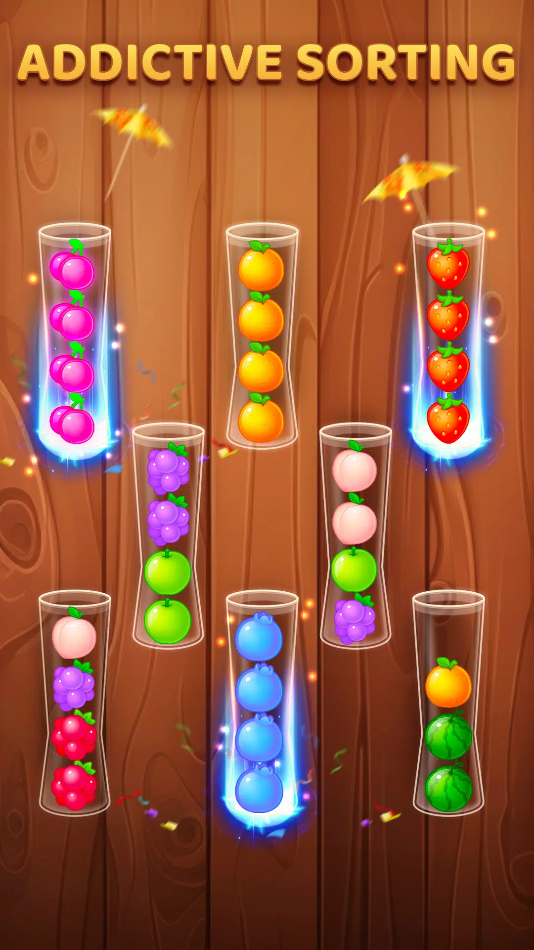 Color Ball Sort Wooden Puzzle Screenshot 2