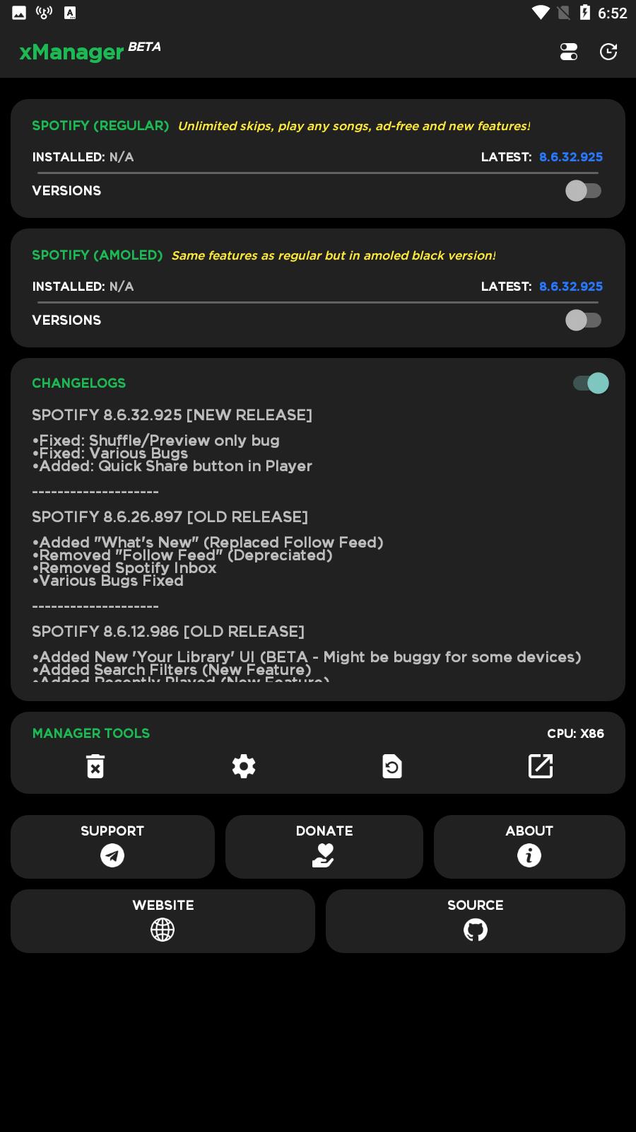 xManager For Spotify スクリーンショット 3