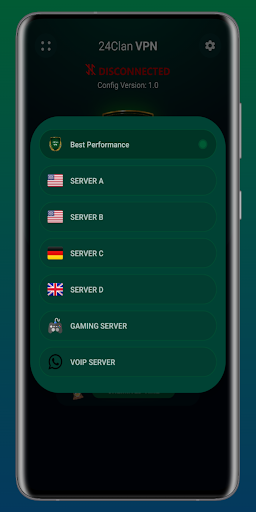 24clan VPN Lite SSH Gaming VPN Screenshot 2