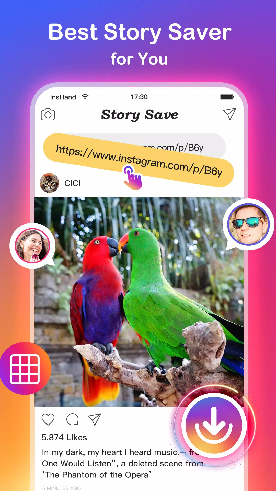 SaveIG for Instagram - Save videos reels photos Captura de pantalla 0