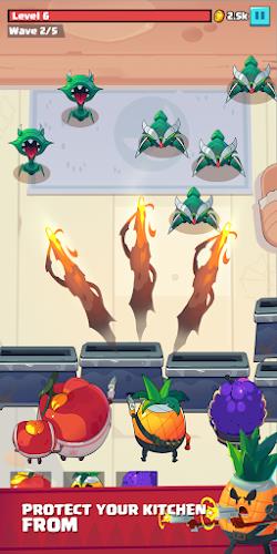 Fruit War: Idle Defense Game スクリーンショット 0