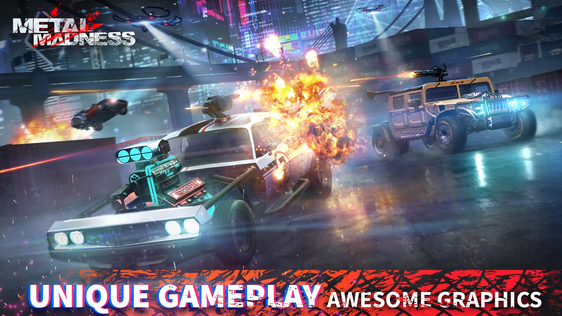 METAL MADNESS PvP: Car Shooter ภาพหน้าจอ 1