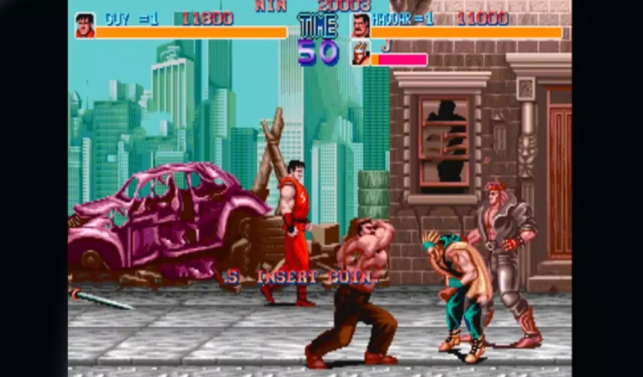 Final fight arcade game 1989 Ekran Görüntüsü 0