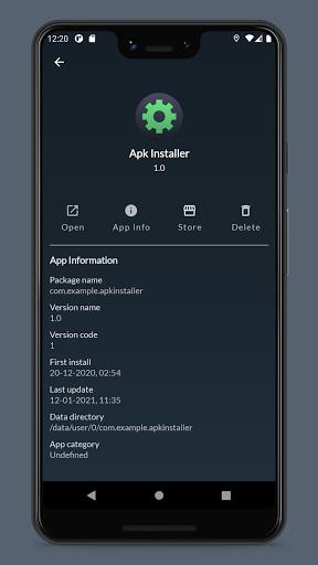 Apk Installer Lite (Package Manager) ภาพหน้าจอ 1