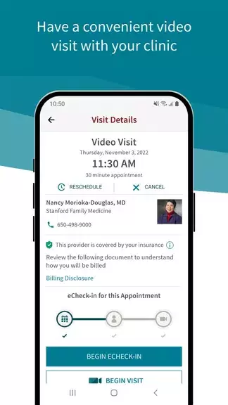 Stanford Health Care MyHealth Ảnh chụp màn hình 1