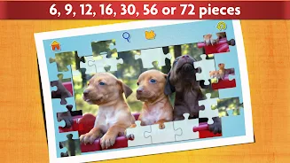 Dogs Jigsaw Puzzles Game Tangkapan skrin 2