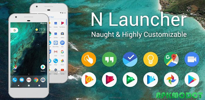 N+ Launcher Pro – Nougat 7.0 Ekran Görüntüsü 0