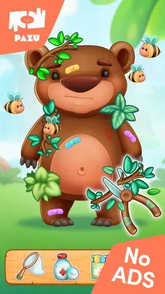 Jungle Animal Kids Care Games Captura de tela 1