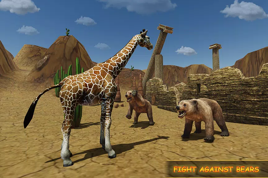 Giraffe Family Life Jungle Sim ภาพหน้าจอ 2