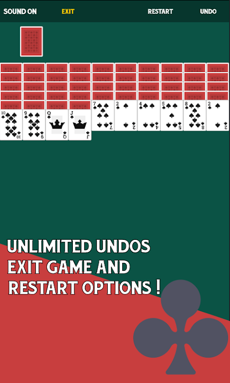 Spider Solitaire Free Card Game Screenshot 1